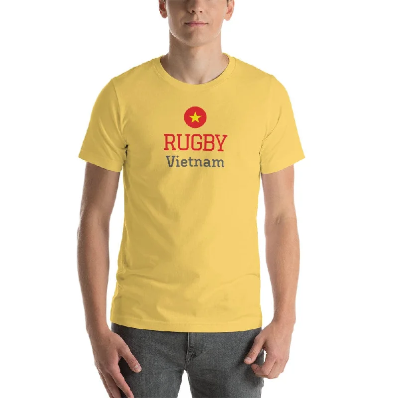 Camping hiking gear cheer-Vietnam Rugby Cotton T-shirt