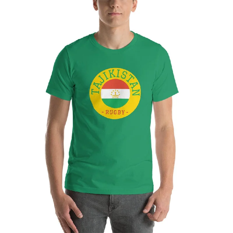 Camping hiking trail hum-Tajikistan Rugby Cotton T-Shirt