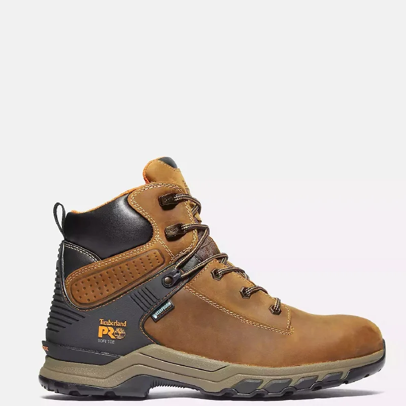 Camping hiking trail dense-Timberland PRO Men's Hypercharge 6" Waterproof Work Boot