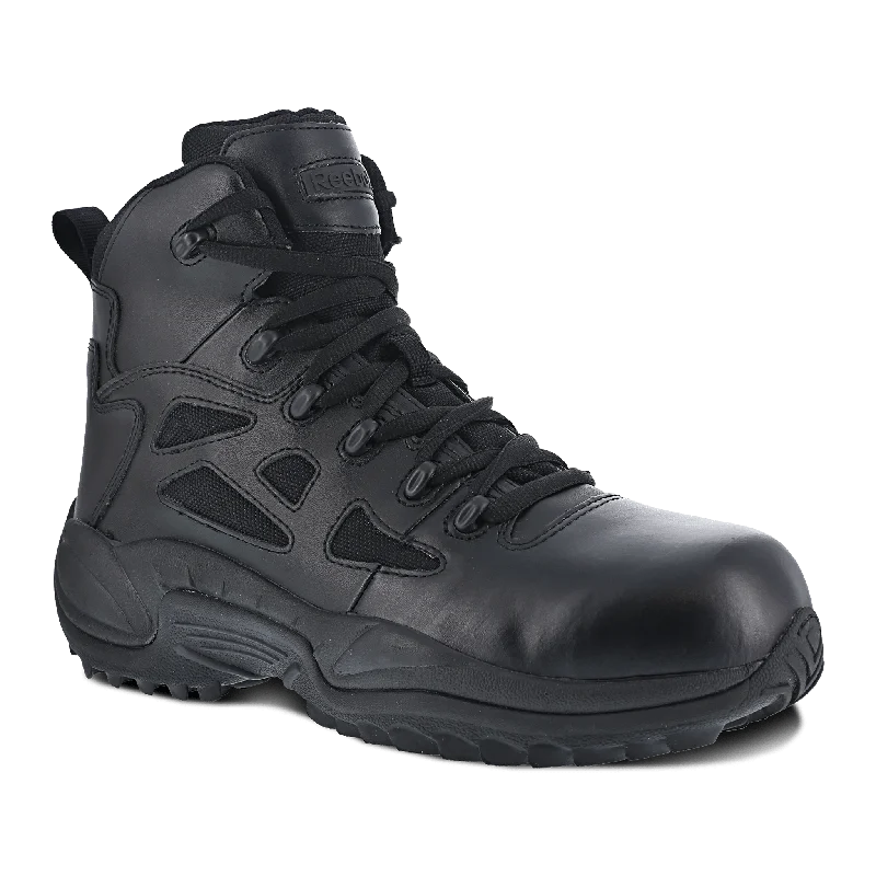 Camping hiking trail poise-Reebok Women's Rapid Response RB 6" Stealth Boot with Side Zipper - RB864