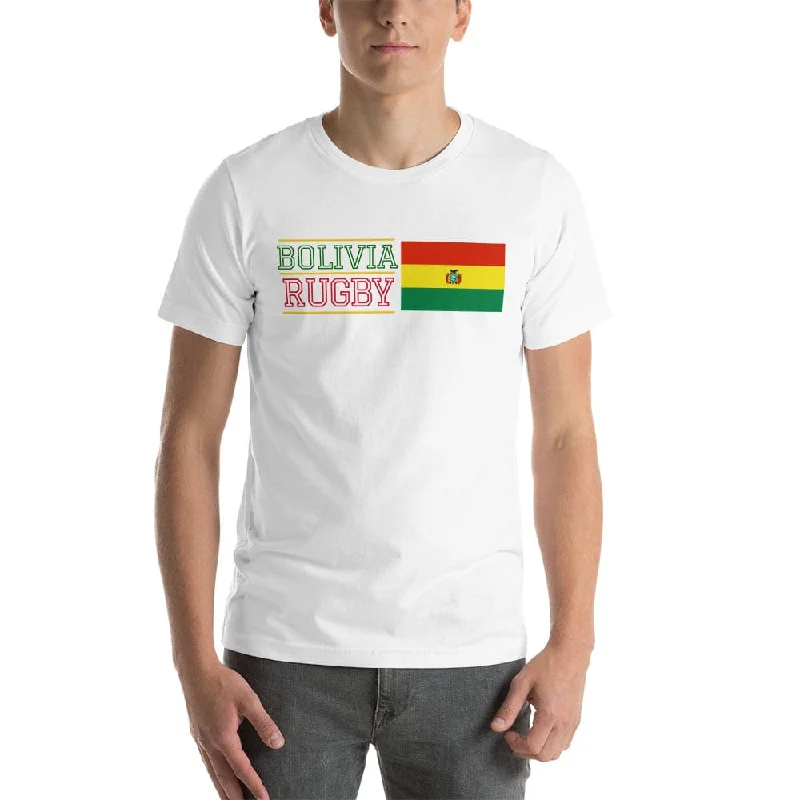 Camping hiking outdoor glow-Bolivia Rugby Cotton T-Shirt