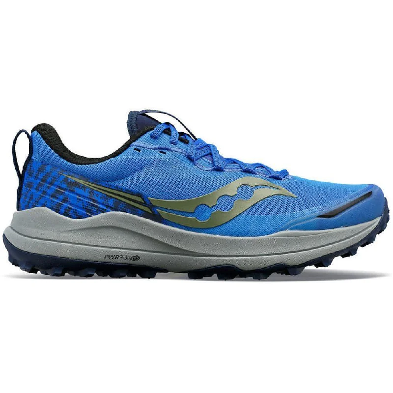 Camping hiking nature beat-Saucony Xodus Ultra 2 Mens Trail Running Shoes - Blue