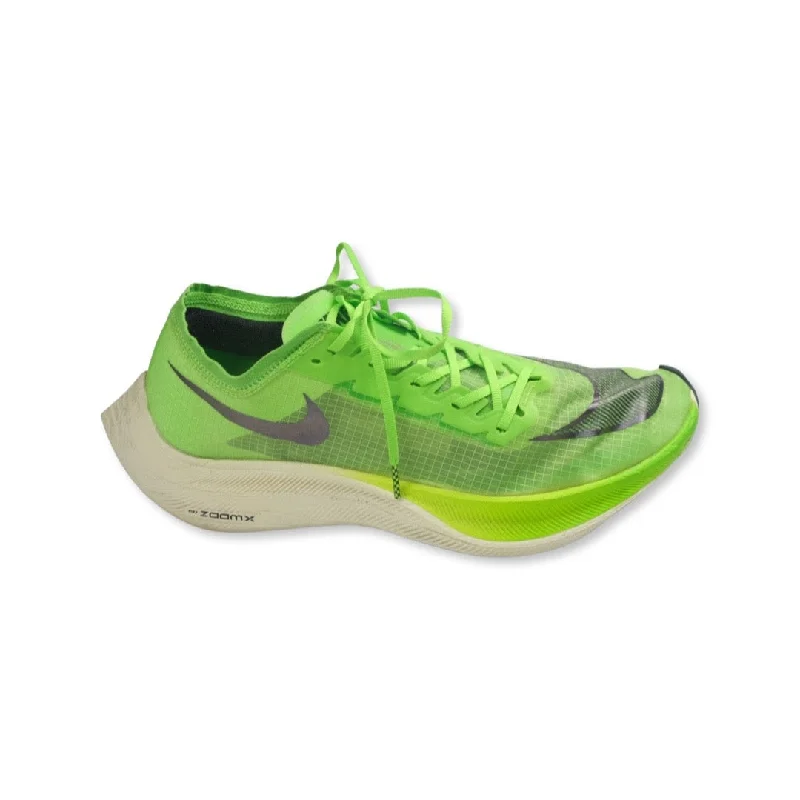 Camping hiking trail solid-Nike Zoom X Vaporfly Next Electric Green Running Shoes