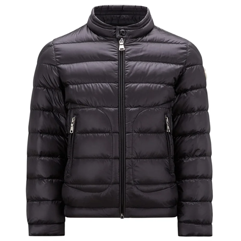 Camping hiking gear glow-Moncler Acorus Down Jacket Black