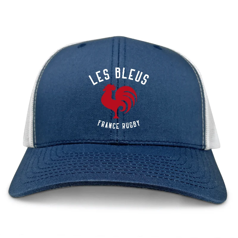 Camping hiking nature flare-Les Bleus France Rugby Retro Trucker Cap