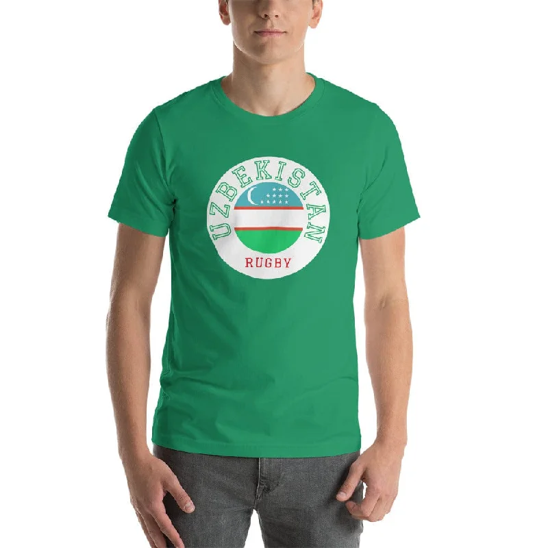 Camping hiking trail play-Uzbekistan Rugby Cotton T-shirt