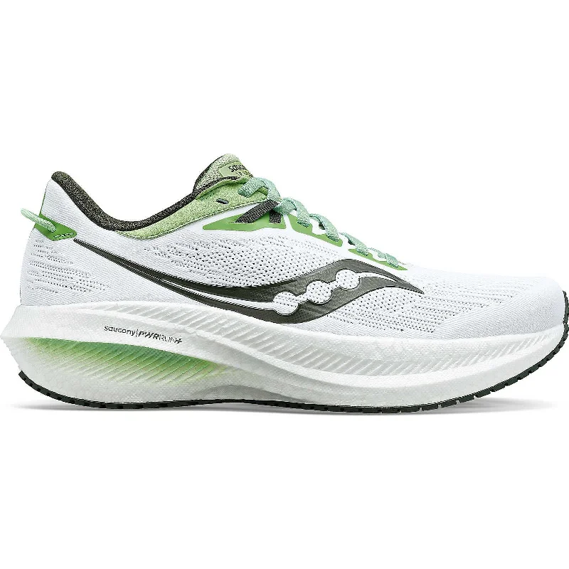 Camping hiking trail realms-Saucony Triumph 21 Mens Running Shoes - White