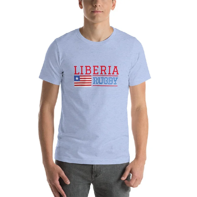 Camping hiking trail vibe-Liberia Rugby Cotton T-Shirt