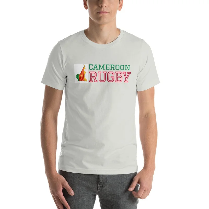 Camping hiking trail gleam-Cameroon Rugby Cotton T-shirt