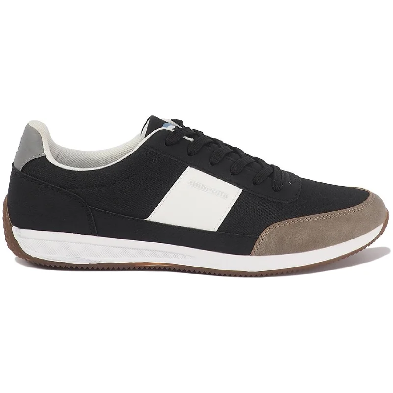 Camping hiking trail feats-Lambretta Piston Mens Trainers - Black