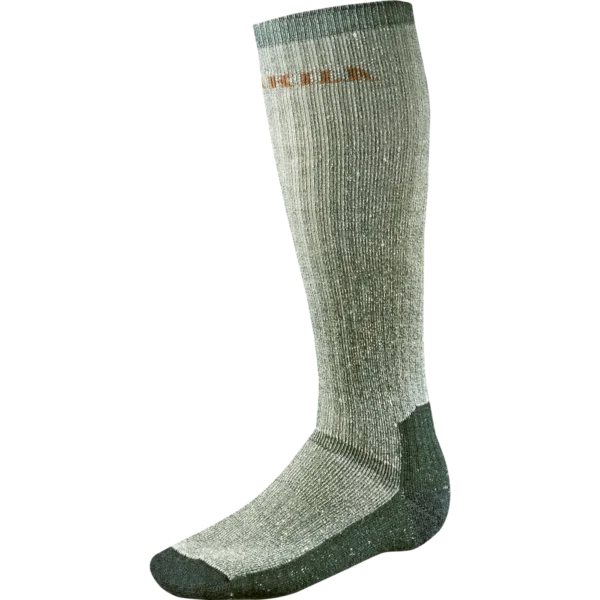 Camping hiking trail stitch-Harkila Expedition Long Socks - Grey/Green