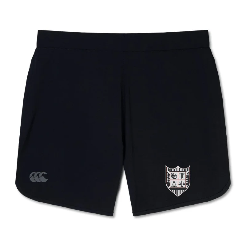 Camping hiking trail haze-Troy University Rugby Elite Woven Short by Canterbury