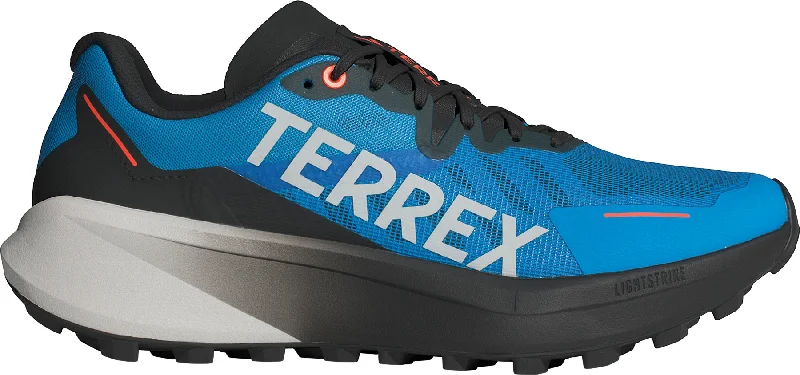 Camping hiking trail clues-adidas Terrex Agravic 3 Mens Trail Running Shoes - Blue