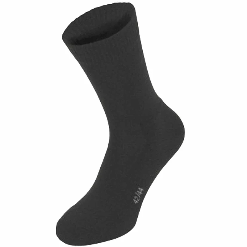 Camping hiking gear lift-Black Merino Wool Socks