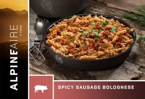 Camping hiking gear lift-Spicy Sausage Bolognese