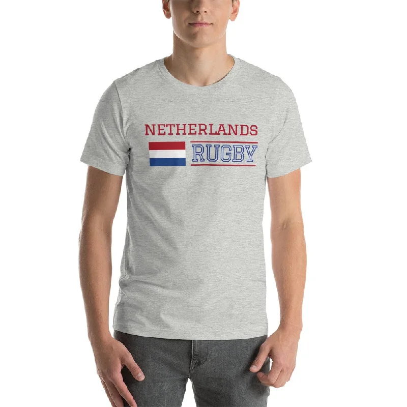 Camping hiking nature spark-Netherlands Rugby Cotton T-Shirt