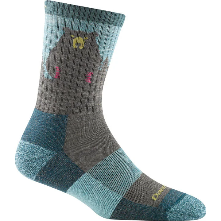 Camping hiking gear snags-Darn Tough Bear Town Micro Crew Lightweight Hiking Sock Womens