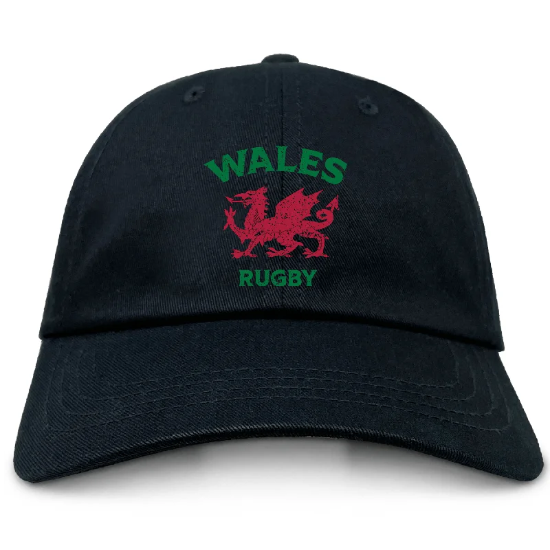 Camping hiking outdoor bloom-Nations of Rugby Wales Dad Cap