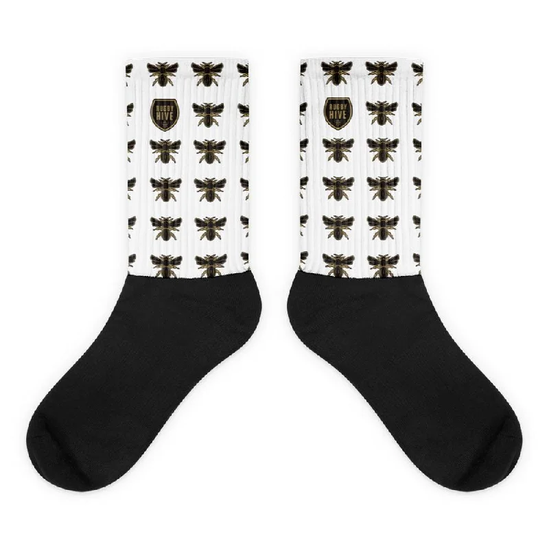 Camping hiking nature pulse-Rugby Hive Crew Socks