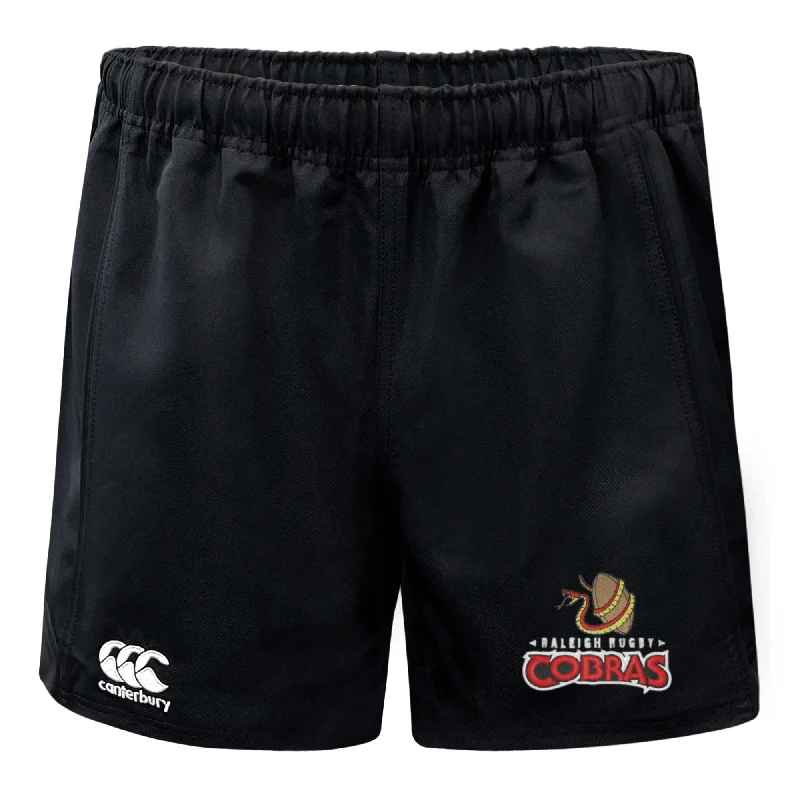 Camping hiking trail stitch-Raleigh Cobras Rugby Advantage Shorts by Canterbury