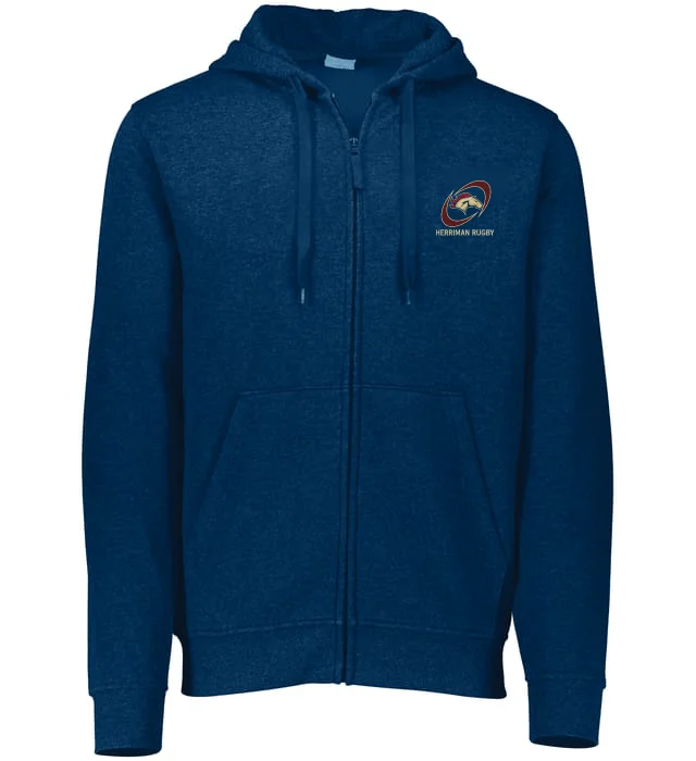 Camping hiking trail tide-Herriman High School Fleece Full Zip Hoodie