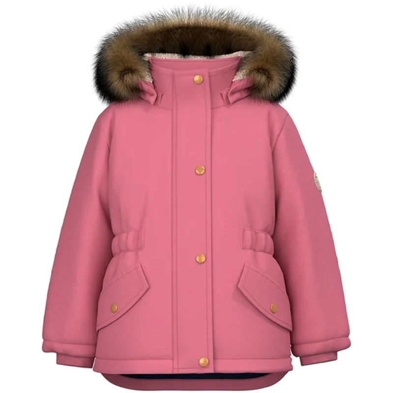 Camping hiking gear robustness-Name it Heather Rose Marlin Parka Jacket