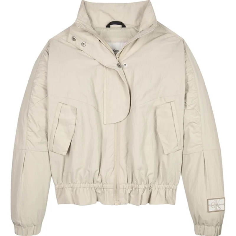 Camping hiking gear lift-Calvin Klein Utility Jacket Classic Beige