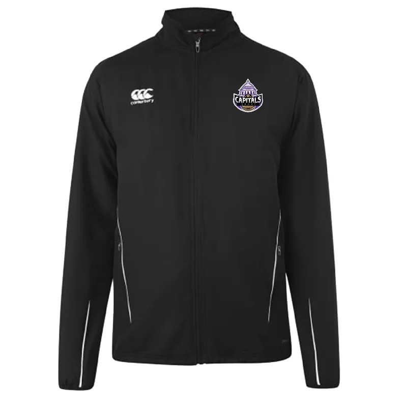 Camping hiking trail lifts-Capitals Rugby NC Canterbury Team Black Rugby Jacket