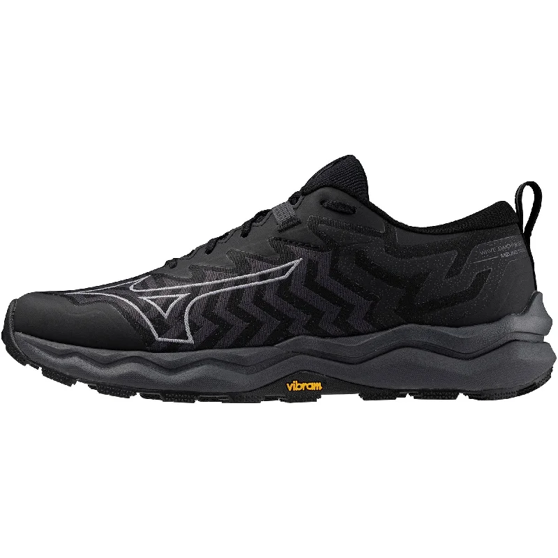 Camping hiking trail lull-Mizuno Wave Daichi 8 GORE-TEX Mens Trail Running Shoes - Black