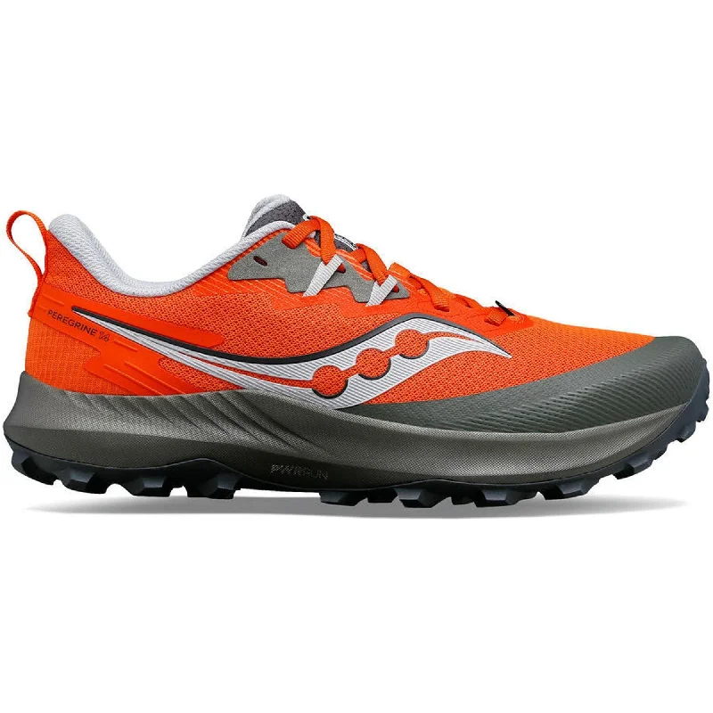 Camping hiking trail thread-Saucony Peregrine 14 Mens Trail Running Shoes - Orange