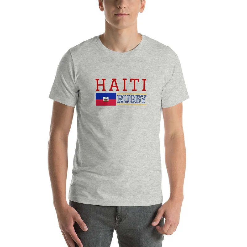 Camping hiking outdoor rush-Haiti Rugby Cotton T-Shirt