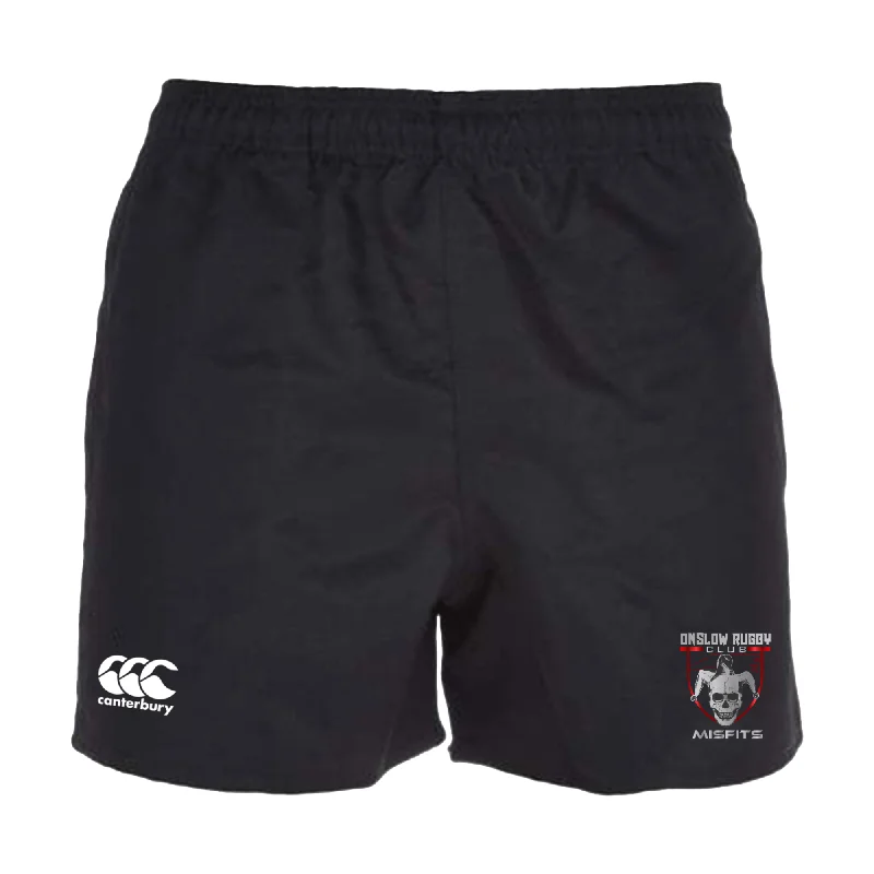 Camping hiking trail site-Onslow Rugby Misfits Professional Polyester Rugby Short by Canterbury