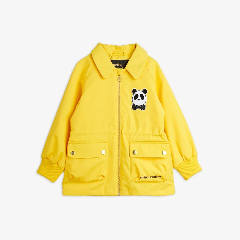 Camping hiking nature spark-Mini Rodini Yellow Panda Jacket