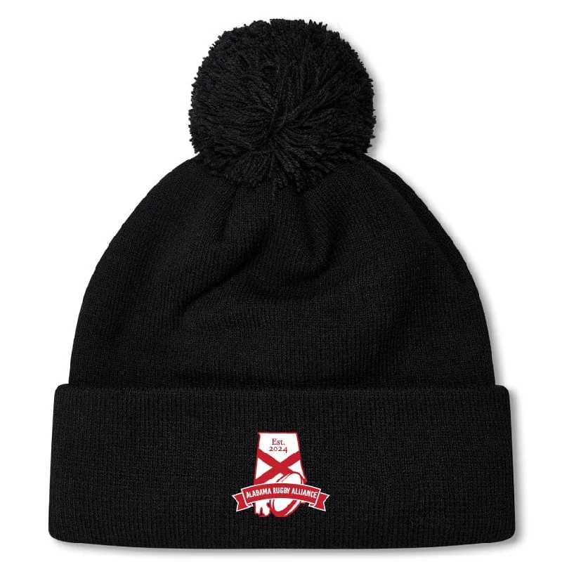 Camping hiking outdoor bloom-Alabama Rugby Alliance Pom Pom Beanie by Canterbury