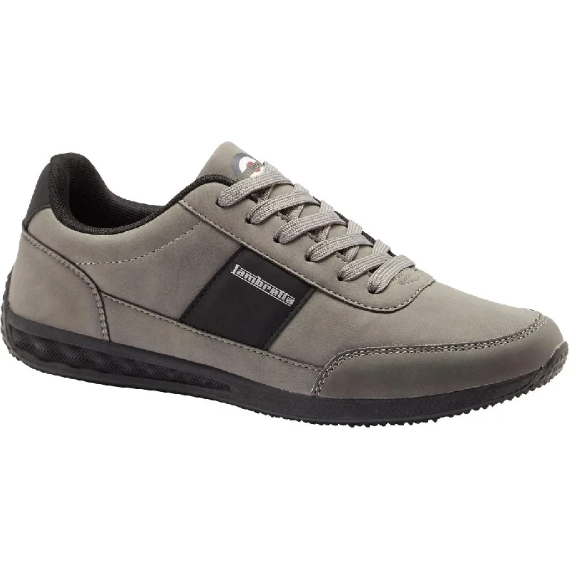 Camping hiking trail hush-Lambretta Piston Mens Trainers - Grey