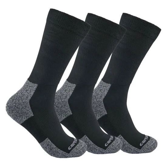 Camping hiking trail tidy-Carhartt Lightweight Stretch Top Crew Sock 3pk