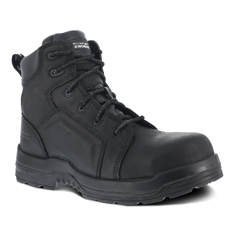 Camping hiking trail wave-Rockport Men's More Energy 6" Lace to Toe Waterproof Work Boot - RK6635