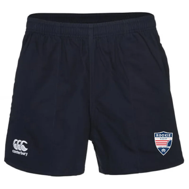 Camping hiking trail wind-Cincinnati Rookie Rugby Player's Drill Short by Canterbury