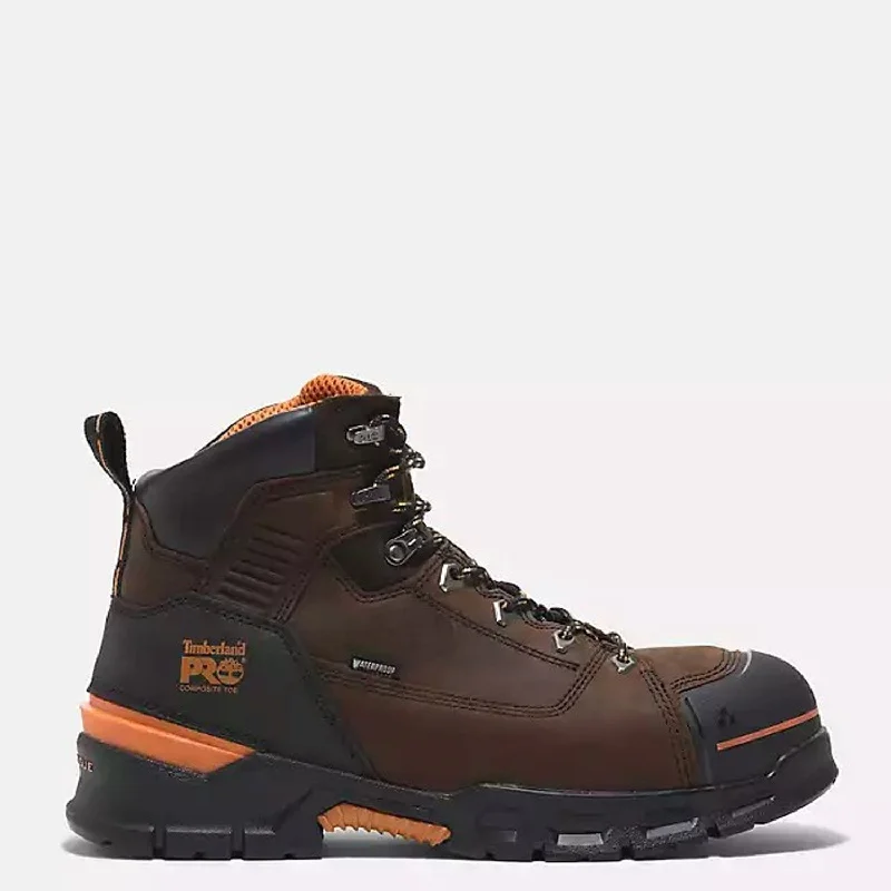 Camping hiking gear rush-Timberland PRO Men's Endurance EV 6" Waterproof Comp-Toe Work Boot