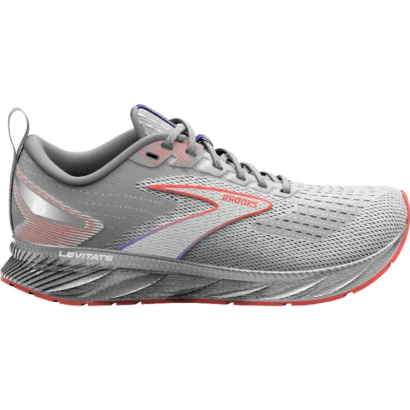 Camping hiking trail clear-Brooks Levitate 6 Mens Running Shoes - Grey