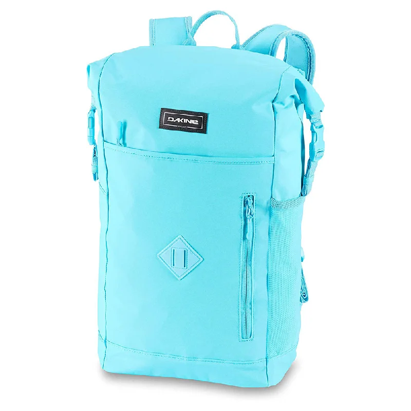 Camping hiking trail curve-Dakine Unisex Ai Aqua One Size Mission Surf Roll Top Backpack - 10002839-AIAQUA