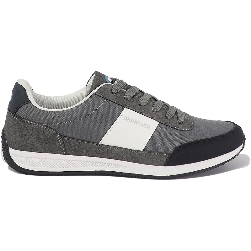 Camping hiking trail glimpses-Lambretta Piston Mens Trainers - Grey