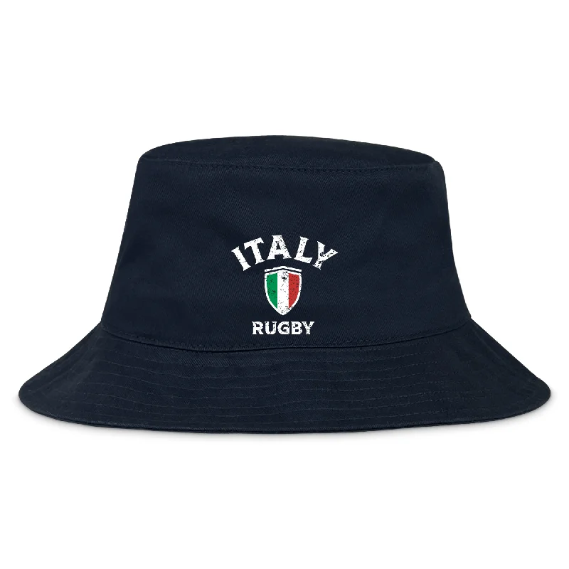 Camping hiking outdoor bonds-Nations of Rugby Italy Rugby Crusher Bucket Hat