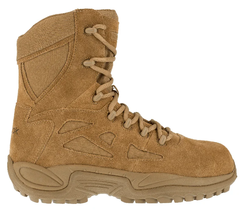 Camping hiking gear flow-Reebok Men's Rapid Response RB 8" Stealth Boot with Side Zipper - RB8850