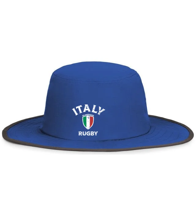 Camping hiking trail tops-Nations of Rugby Italy Rugby Legend Boonie Cap