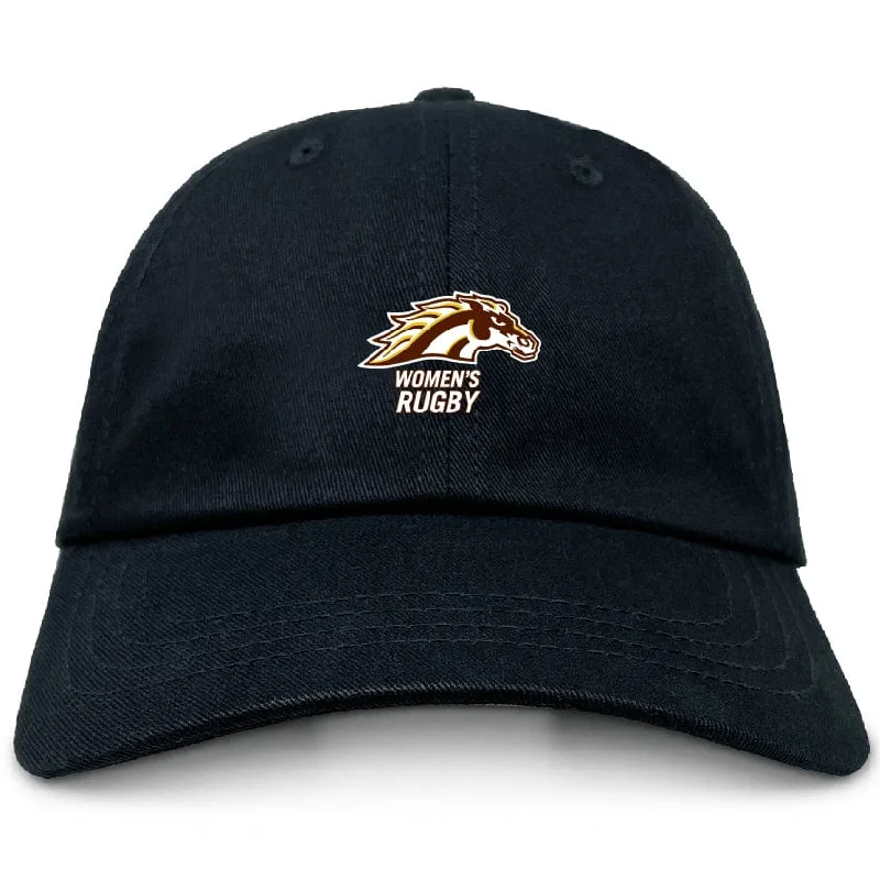 Camping hiking trail haze-Western Michigan University Women's Rugby Adult Low-Profile Cotton Twill Dad Cap