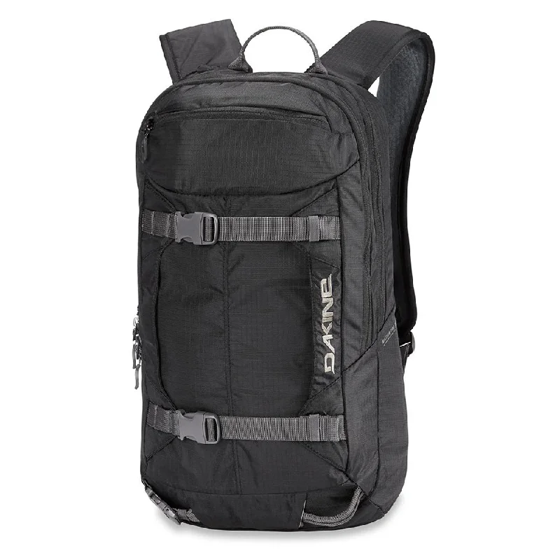 Camping hiking trail swirl-Dakine Unisex Black Mission Pro 18L Snowboard and Ski Backpack - 10002063-BLACK