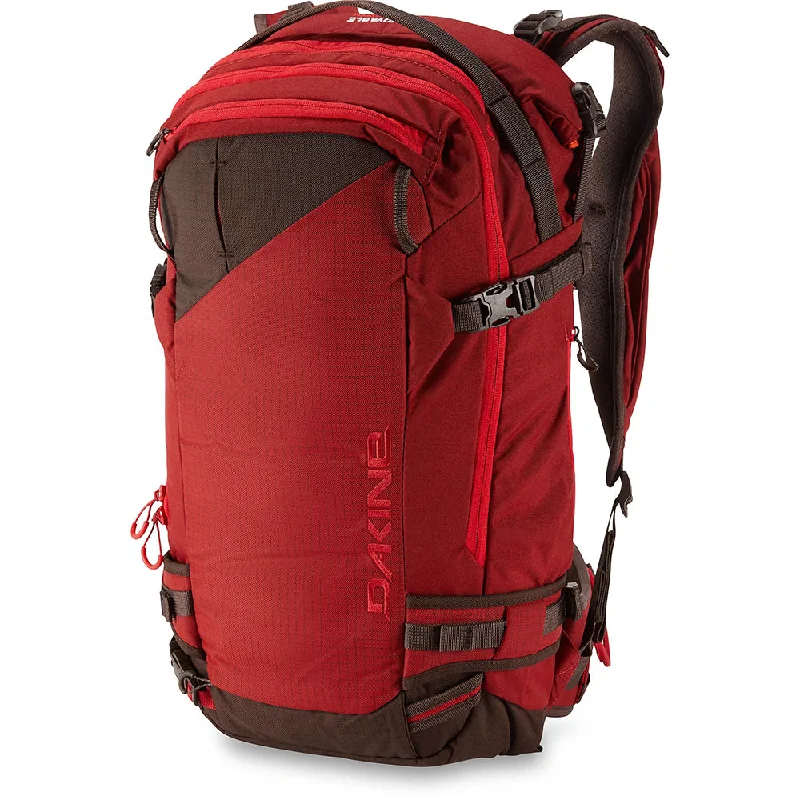 Camping hiking trail boost-Dakine Mens Deep Red Poacher R.A.S. 26L Snow Backpack - 10002074-DEEPRED