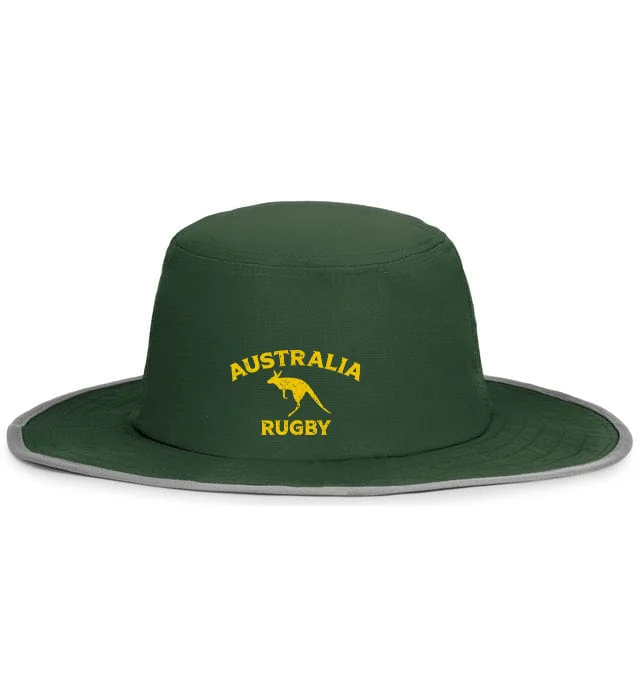 Camping hiking trail scenes-Nations of Rugby Australia Rugby Legend Boonie Cap