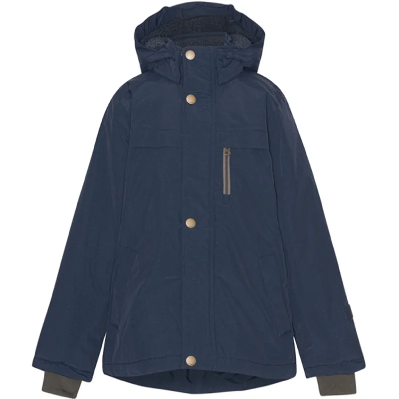 Camping hiking gear packs-Molo Night Navy Heiko Jacket